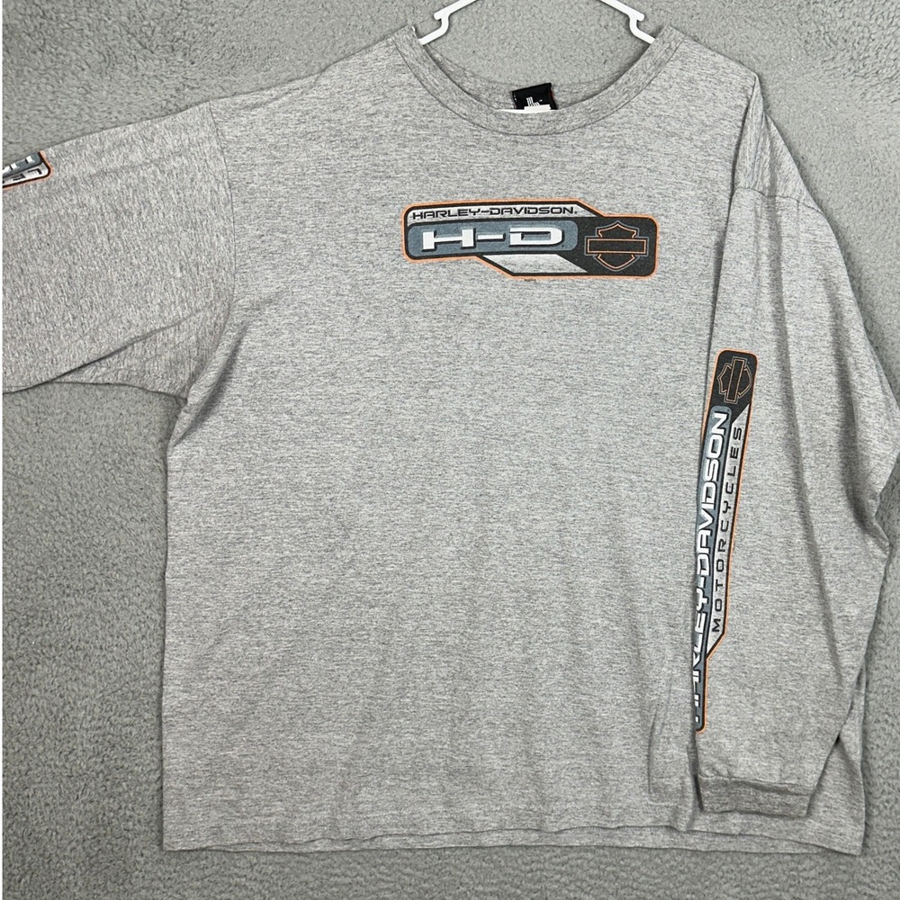 Harley-Davidson T-Shirt Mens 3X Big Grey Orlando Florida Palm Trees Graphic Tee